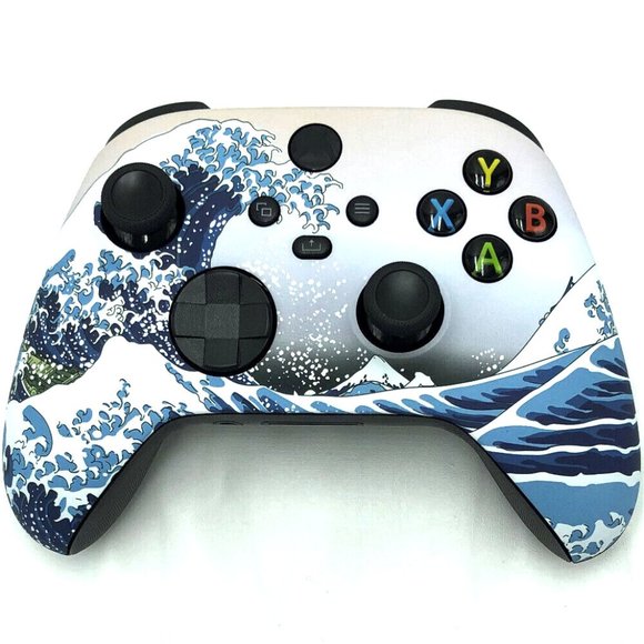 Custom Microsoft Xbox Series X / S Wireless Controller - Great Wave Kanagawa - Picture 1 of 8